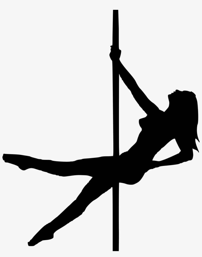 Sexy Pole Dance2 File Size - Silhouette, transparent png