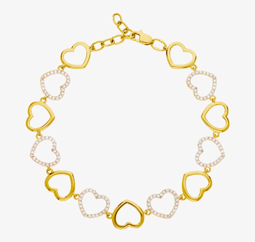 Diamond Heart Bracelet - Bracelet, transparent png