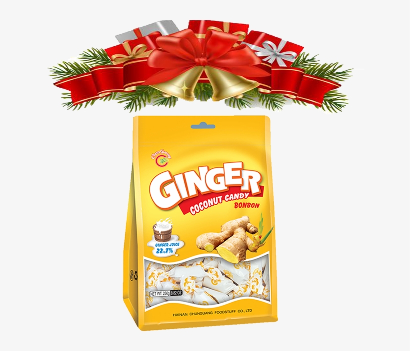 Christmas Gift Sweet Ginger Candy - Ginger Coconut Candy, transparent png