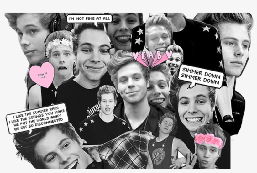 5sos Lyrics Transparent, - Collage, transparent png