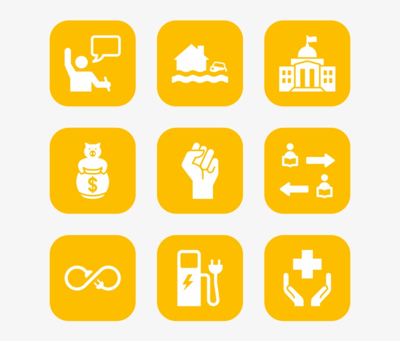 Iconathon Icon In Style Flat Rounded Square White On - Vector Graphics, transparent png