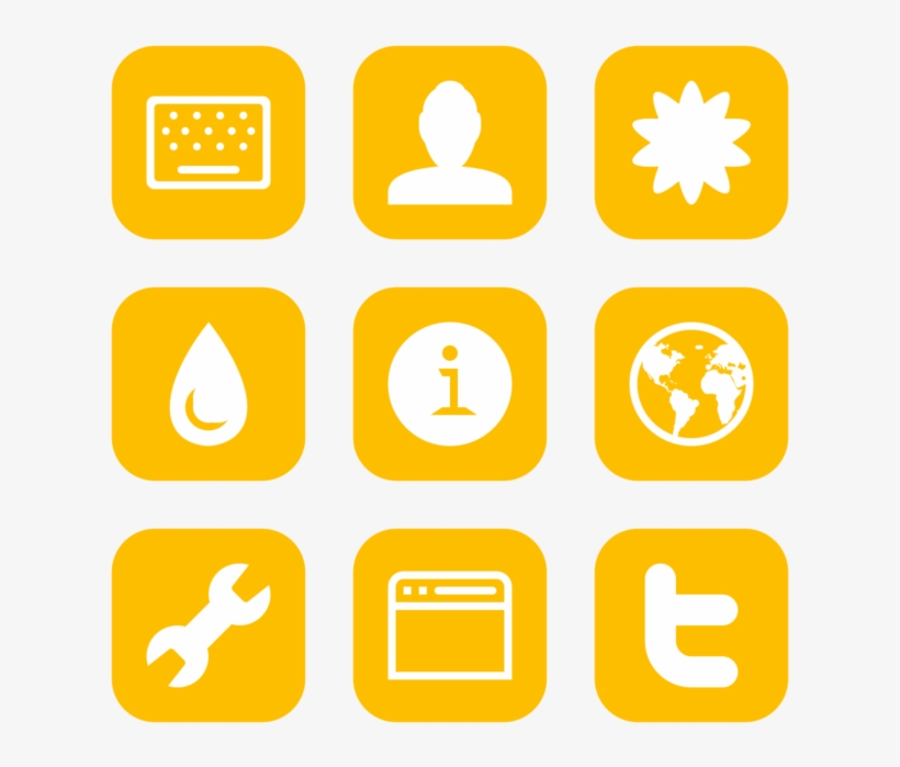 Broccolidry Icon In Style Flat Rounded Square White - Icon, transparent png