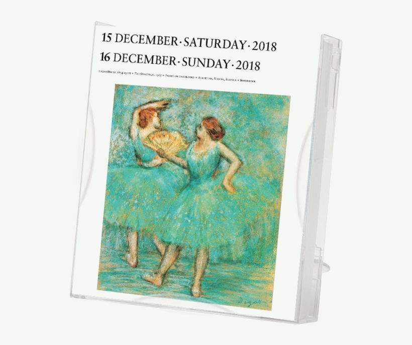 Art Page A Day Gallery Calendar 2018 Page A Day Gallery - Edgar Degas, transparent png