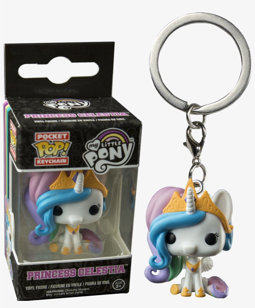 My Little Pony Princess Celestia Keychain Pop - My Little Pony Pocket Pop Keychain, transparent png