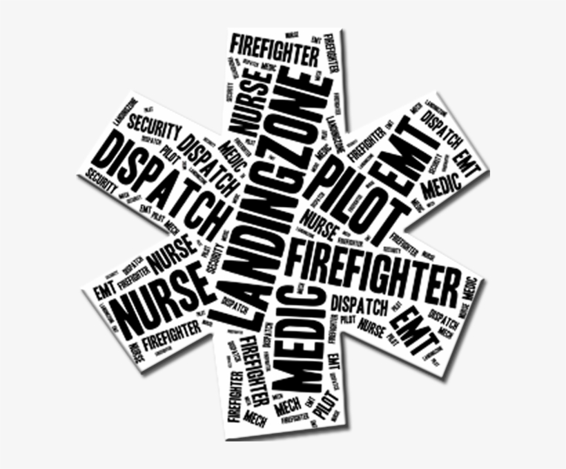Star Of Life With Flight Safety Net Jobs In Text Inside - Cross, transparent png