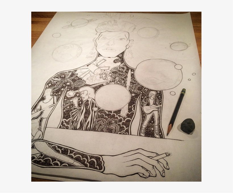 David Bowie Illustration Paul Carpenter Art, transparent png