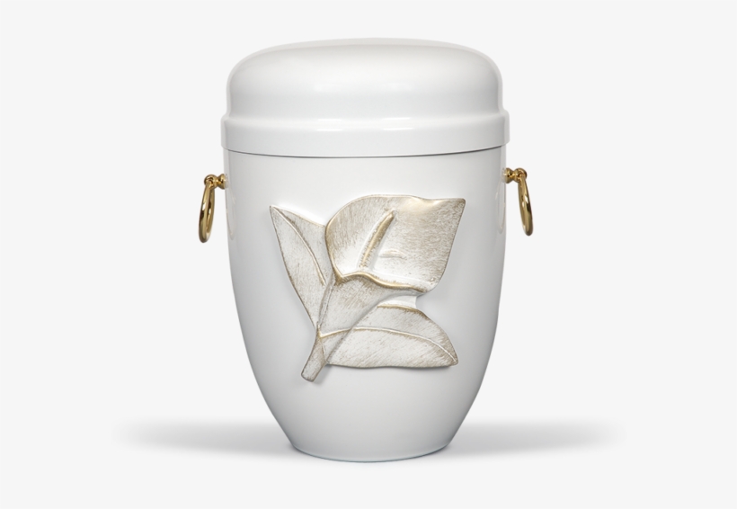 Beautiful Large Cremation Ashes Urn Adult White Steel - Kahwah, transparent png