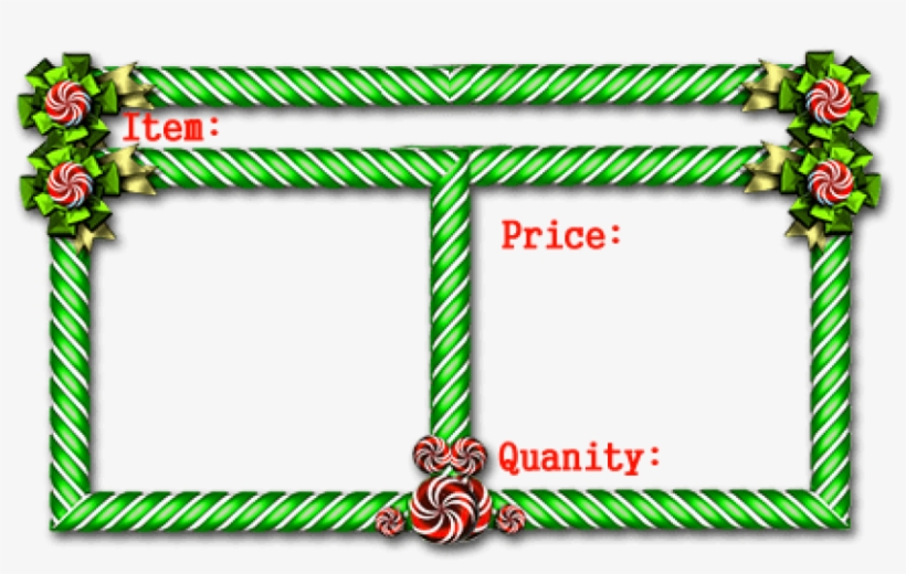 Free Png Best Stock Photos Candy Cane Frame Green Background - Green Candy Cane Frame Png, transparent png
