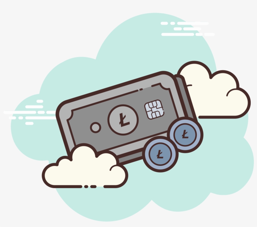 Litecoin Icon - Png Dollar Cartoon, transparent png