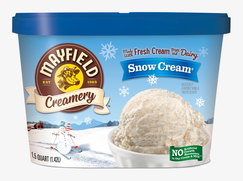 Snow Cream - Mayfield Snow Cream Ice Cream, transparent png