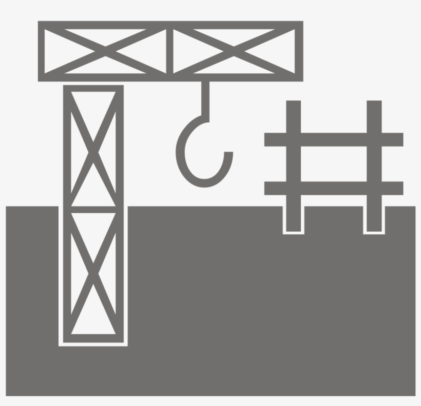 Building Site Silhouette - Vector Graphics, transparent png