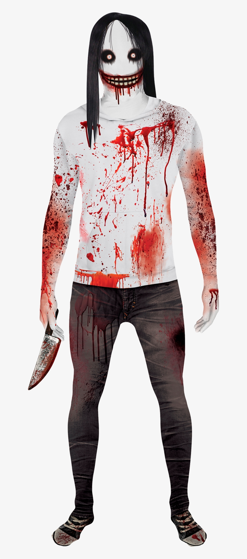 Morphsuit Jeff The Killer Large - Jeff The Killer Morphsuit, transparent png