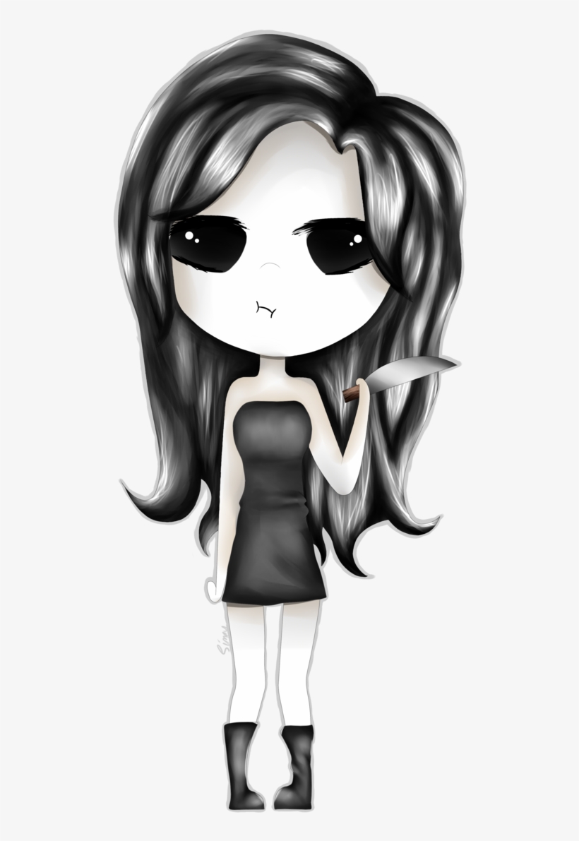 Drawn Jeff The Killer Jane - Jane The Killer Chibi, transparent png