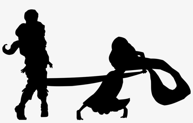 Disney Silhouette Png - Disney Couple Silhouette, transparent png