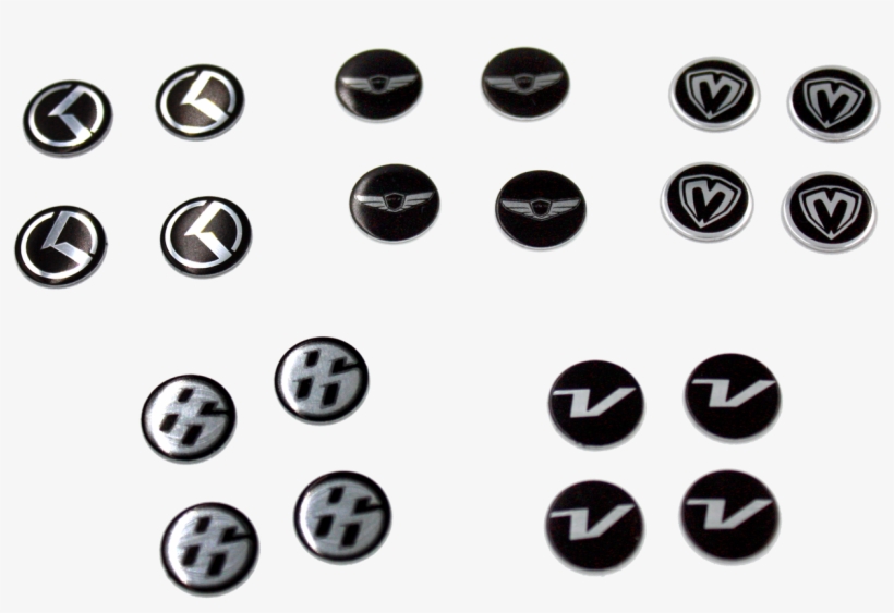 Metal Mini Emblem Sets - Circle, transparent png