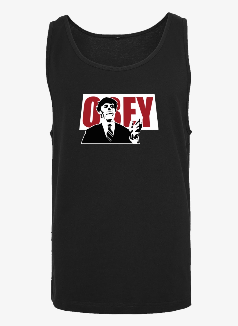 Obey T-shirt Tanktop Men Black - T-shirt, transparent png