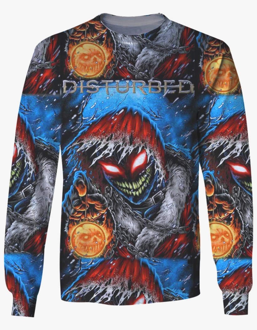 3d Print Disturbed Rock Band Long Sleeve - Disturbed Christmas, transparent png