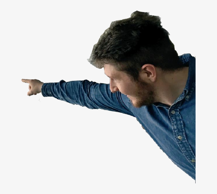Shane Points At Followed - Human, transparent png
