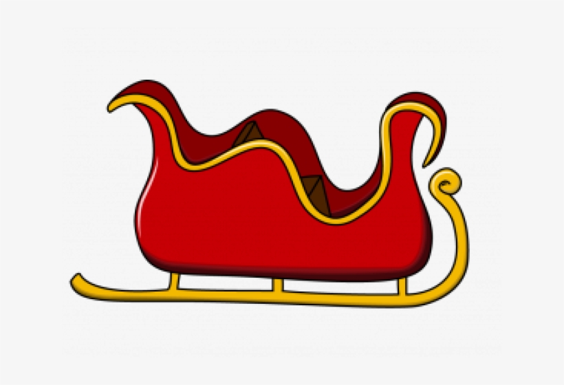 Pictures Of Santa S Sleigh - Clipart Santa's Slay, transparent png