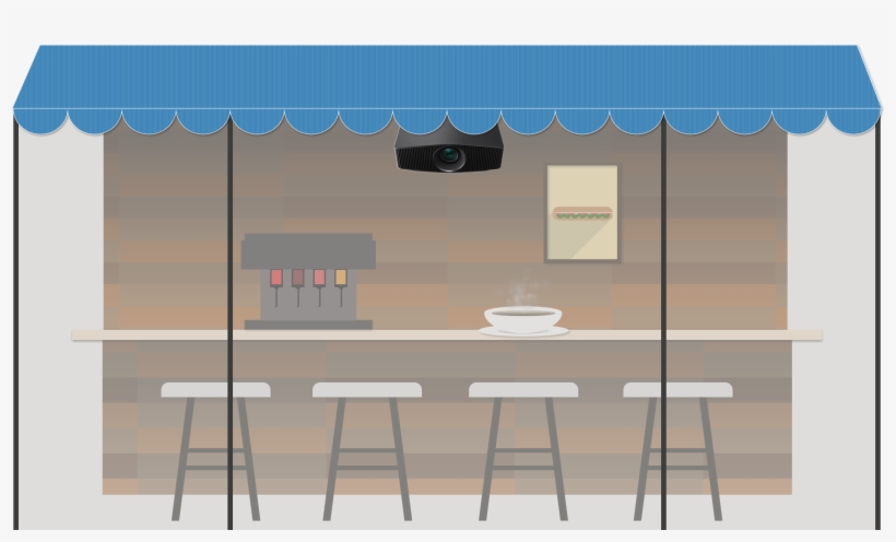 Freeuse Library Rear Film Screen Solutions International - Shelf, transparent png