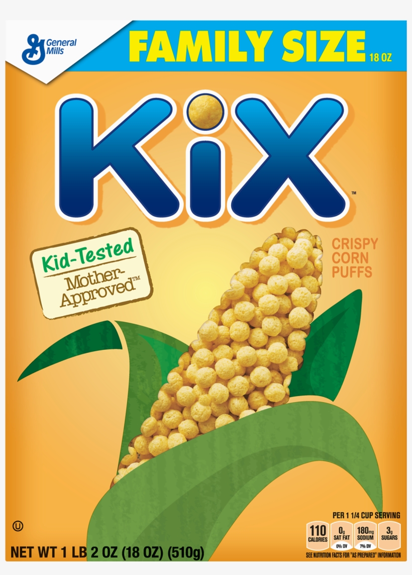 Kix Breakfast Cereal Crispy Corn Puffs Cereal 18 Oz Kix Cereal