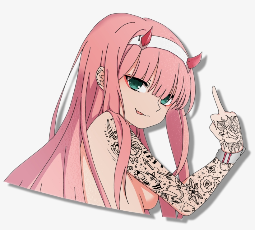 The Overly Requested Zero Two Has Finally Arrived - Cartoon, transparent png