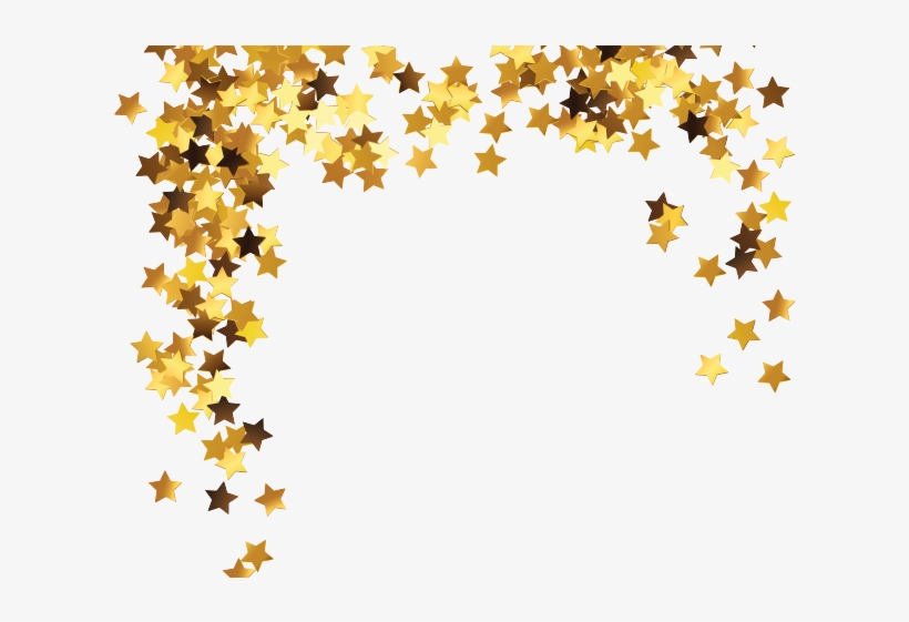 Falling Stars Clipart Border - Transparent Background Stars Clipart Png, transparent png