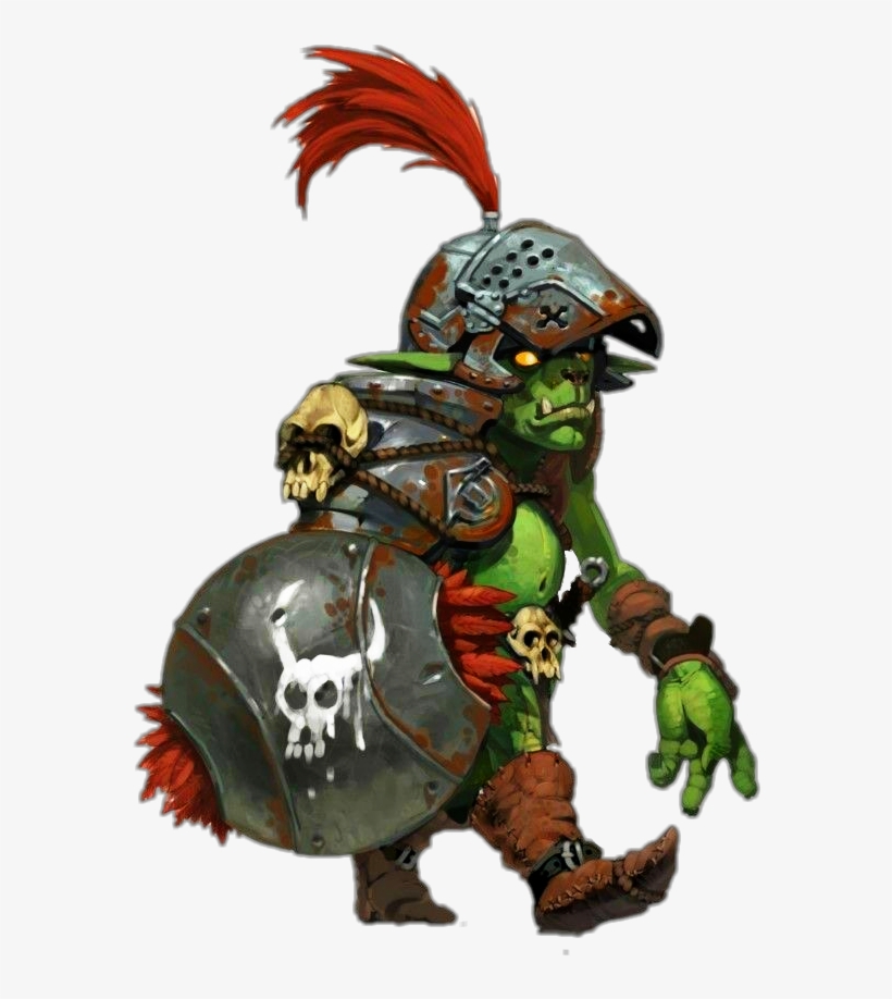 Goblin Armor Shield Skulls Helmet Green - Goblin D&d, transparent png