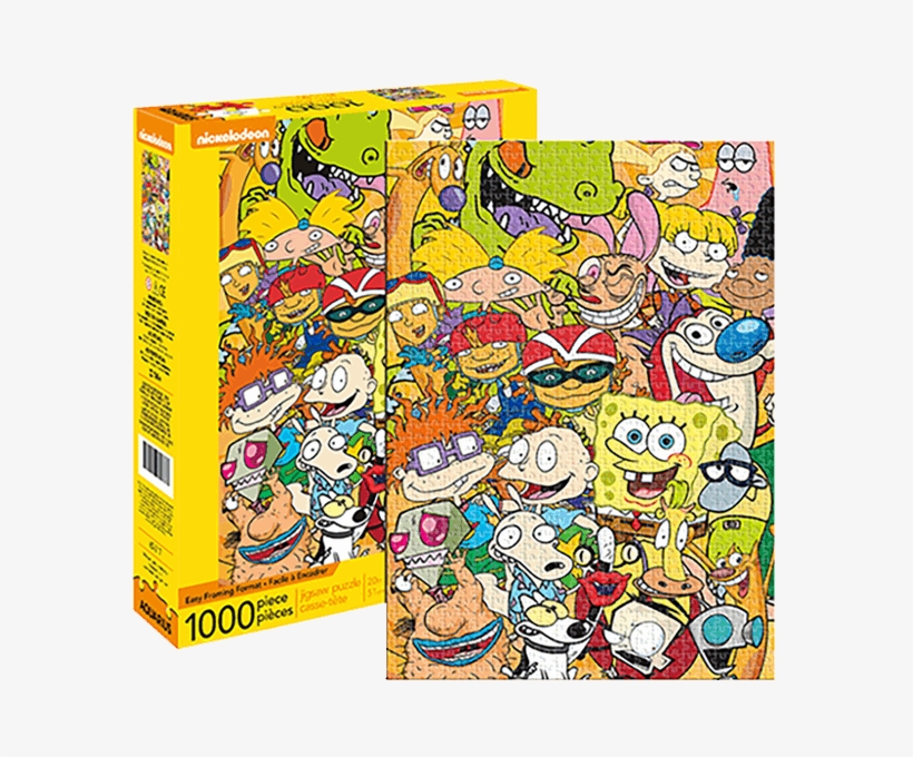 Nickelodeon Cast 1000 Piece Puzzle, transparent png