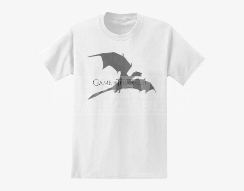 Game Of Thrones Dragon Shadow T Shirt - Silueta Pared Dragon Juego De Tronos, transparent png