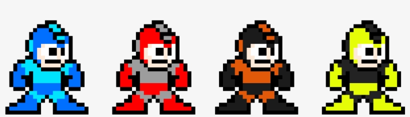 Mega Man Re-skins - Pixel Chica Et Freddy, transparent png