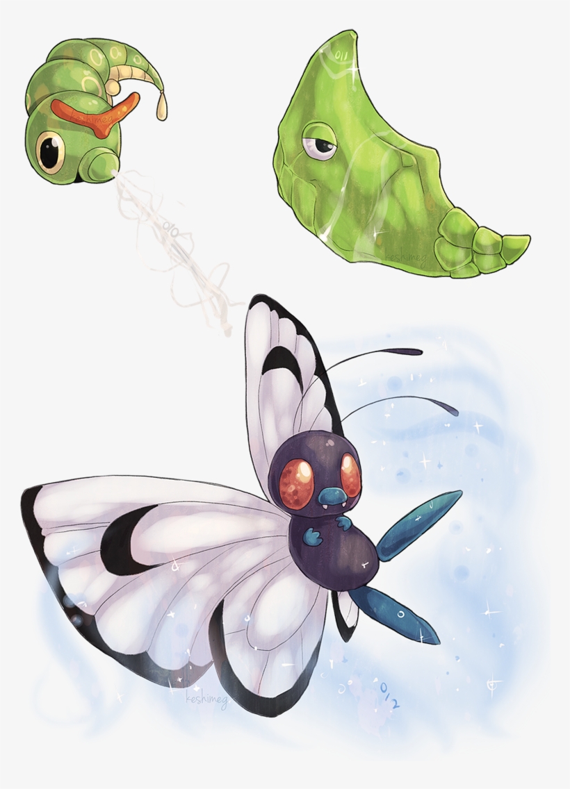 Caterpie Used Stringshot Metapod Used Harden Butterfree, transparent png