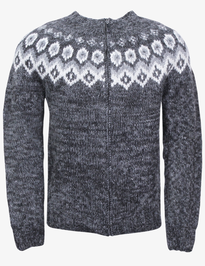 Ragnar Icelandic Wool Jumper With Zipper - Cardigan, transparent png