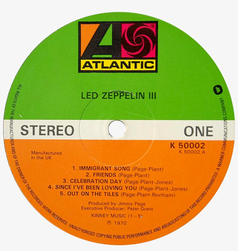 Led Zeppelin Iii 3rd Press K50002 - Yes I Ve Seen All Good People Your Move, transparent png