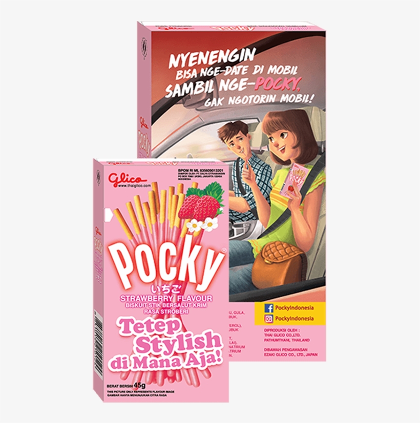 Pocky Strawberry - Flyer, transparent png