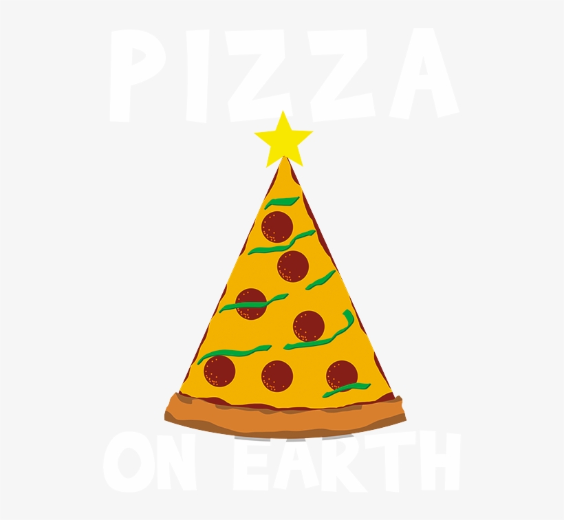 Pizza On Earth Christmas Tree - Christmas Pizza Png, transparent png