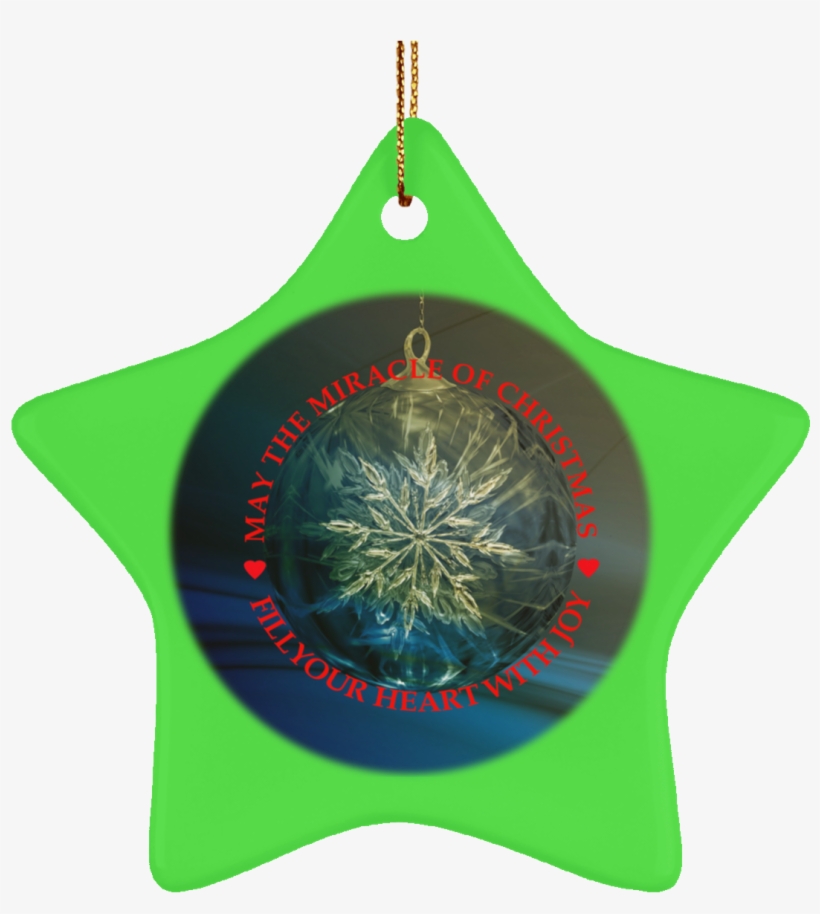 Ceramic Tree Ornaments Christmas Miracle Crafted Red - Christmas Ornament, transparent png