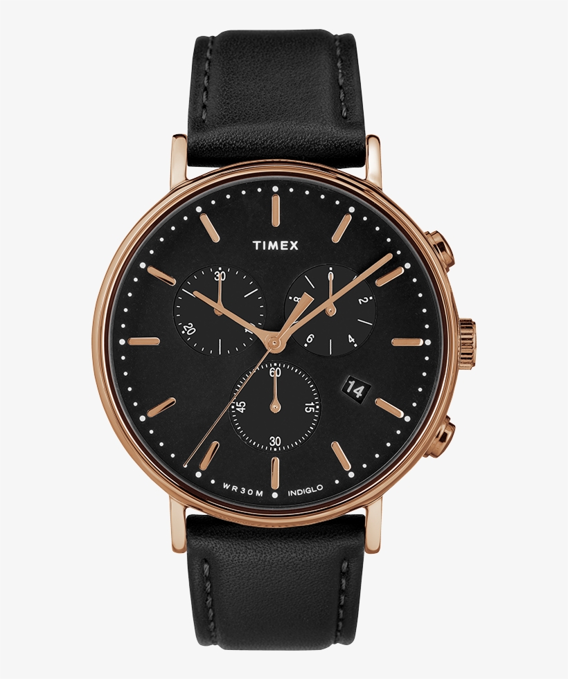 Men Watch Timex Fairfield Chronograph 41mm Leather - Timex Latest Men Watches, transparent png