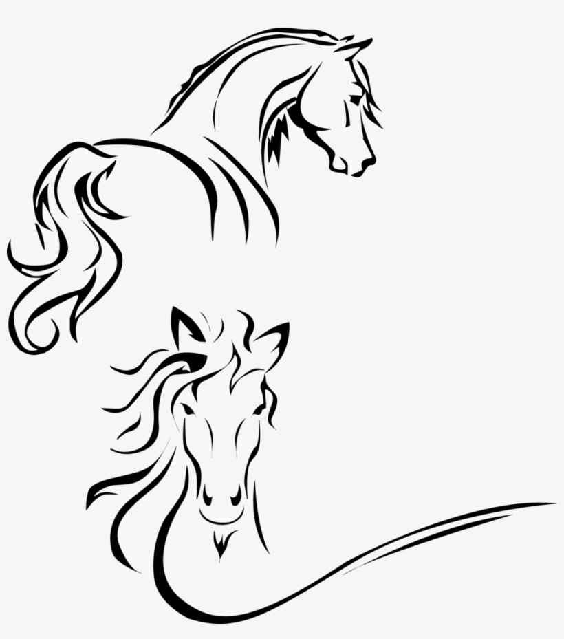 Horse Images For Drawing - Siluets Arabic, transparent png