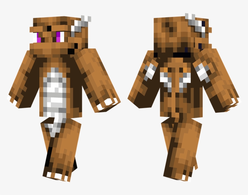 Gwen The Dragon - Minecraft Hamburger Head Skin, transparent png