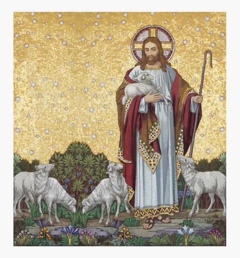 Christus Als Guter Hirte 03c - Good Shepherd, transparent png