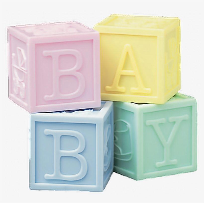 Baby Blocks Babyblocks Block Babyblock Vintage Kawaii - Pastel Baby Blocks, transparent png