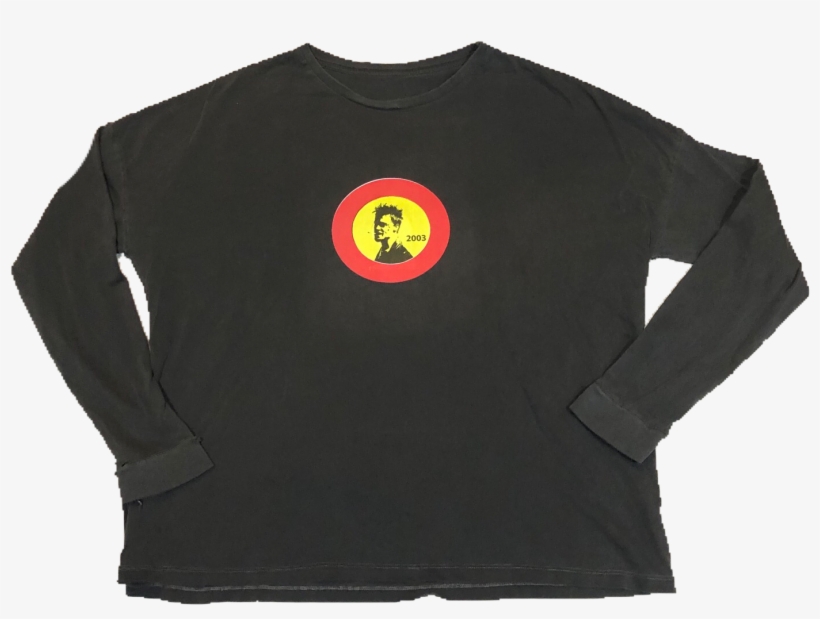 Brad Pitt Small Yellow/red 1/1 - Long-sleeved T-shirt, transparent png