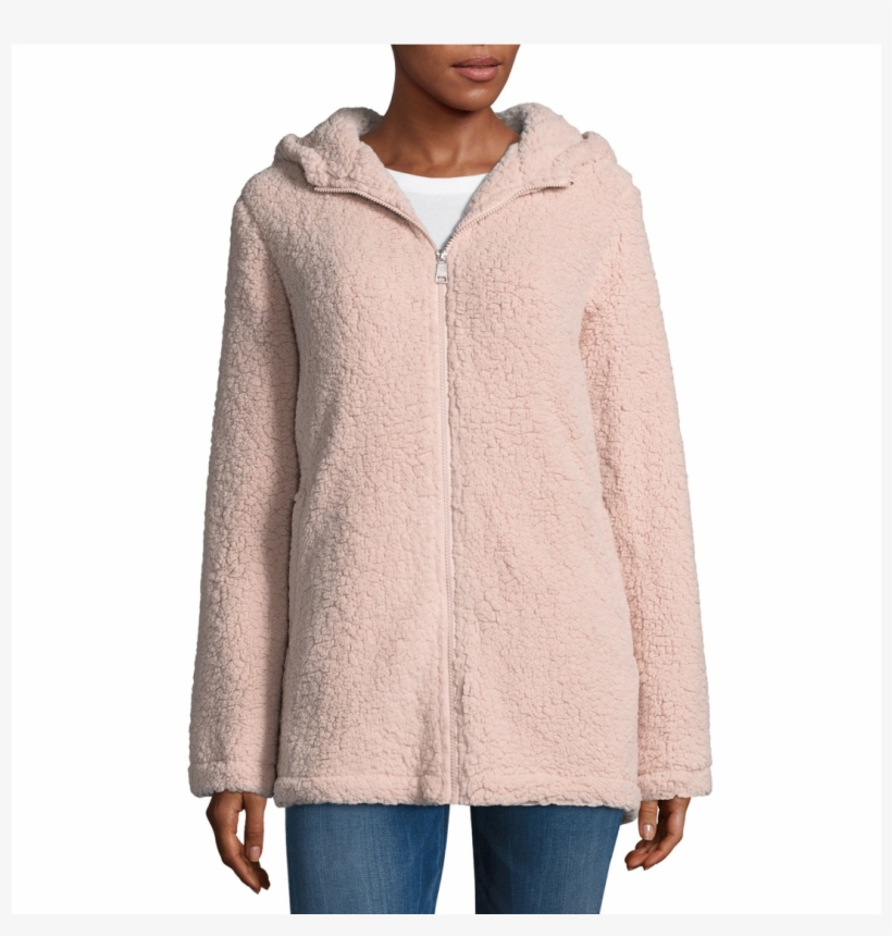 A Sherpa Jacket, Only $30 At Jcpenney - Hoodie, transparent png
