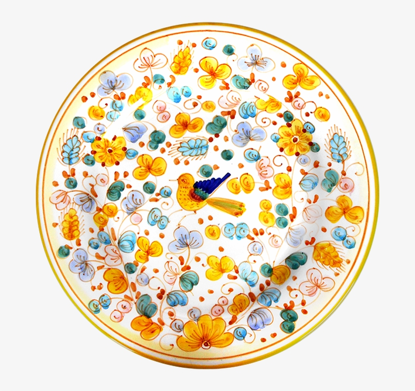 Salad Plate Arabesco Giallo - Circle, transparent png