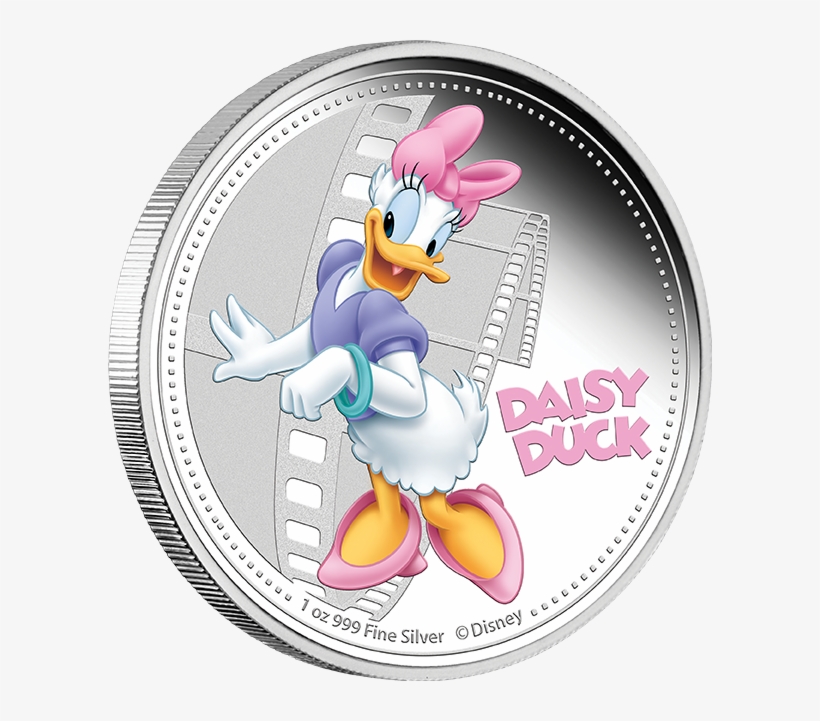 2014 1 Oz Silver Coin - Daisy Duck In Circle, transparent png