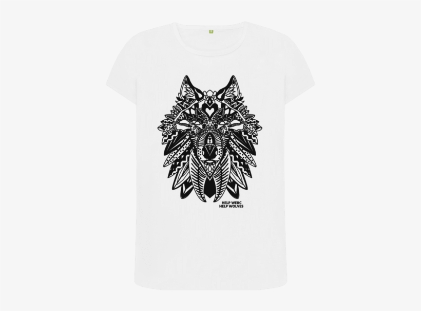 Tribal Wolf Top - T-shirt, transparent png