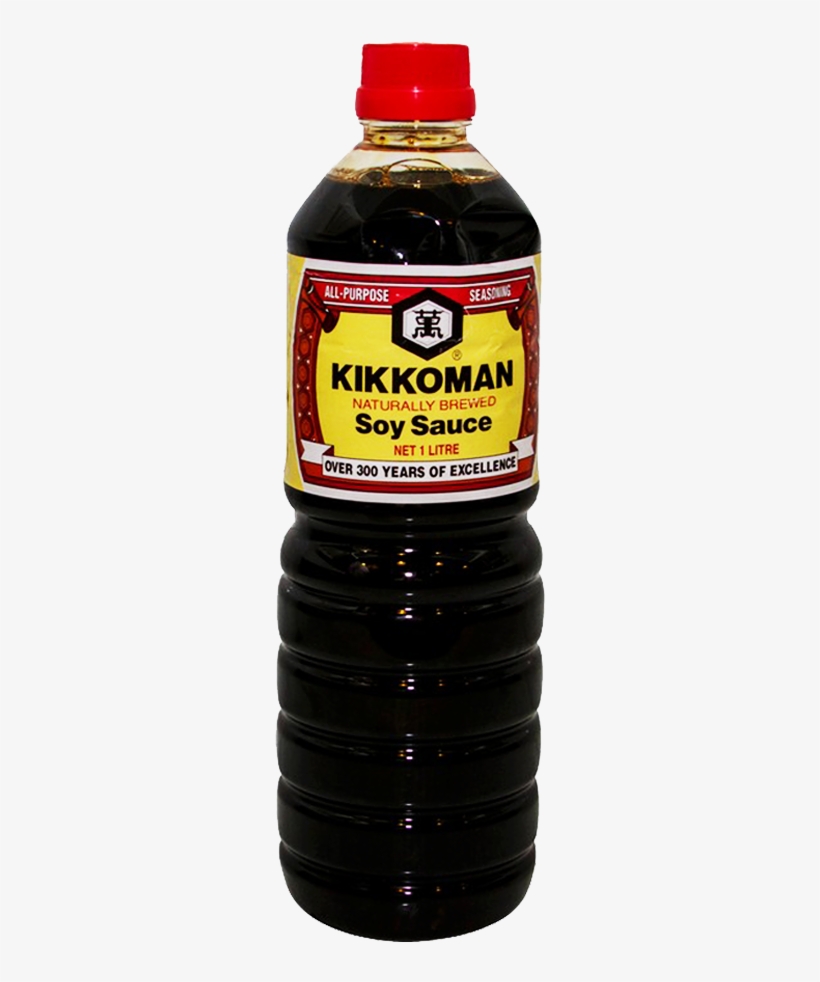 Kikkoman Soy Sauce 1 Ltr, transparent png