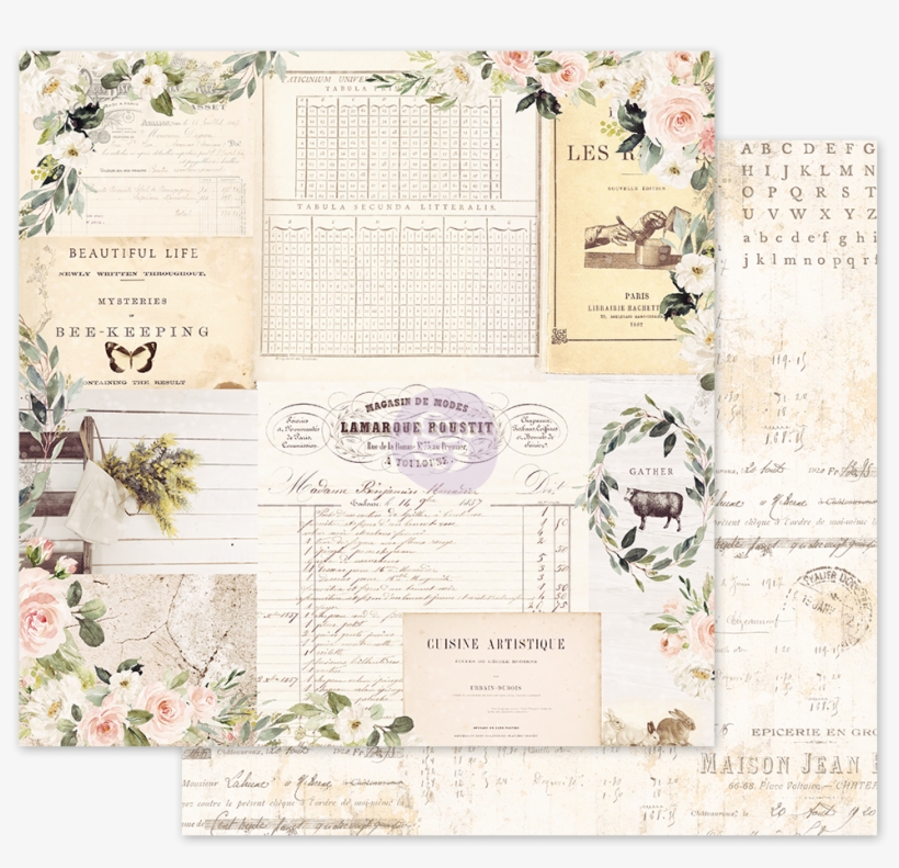 Spring Farmhouse 12 X 12 Paper Pack/ 6 Sheets - Paper, transparent png