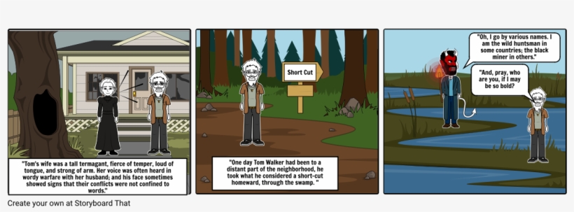 The Devil And Tom Walker - Cartoon, transparent png